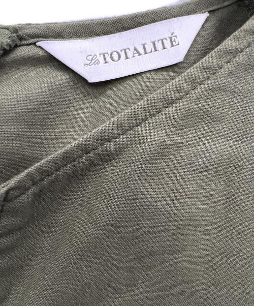 La TOTALITE（ラ ト―タリテ）La TOTALITE (ラ ト―タリテ) 半袖ワンピース グリーン サイズ:36の古着・服飾アイテム