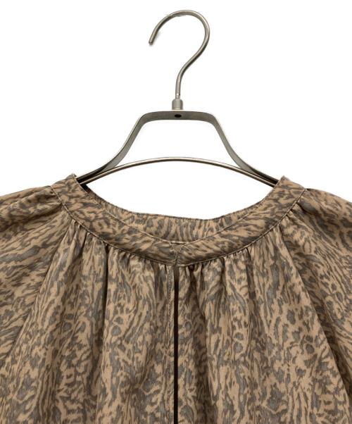 Omekashi（オメカシ）Omekashi (オメカシ) スキッパーティアードワンピース ブラウン サイズ:36の古着・服飾アイテム