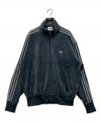 adidasアディダス）の古着「ベロアトラックジャケット」｜グレー