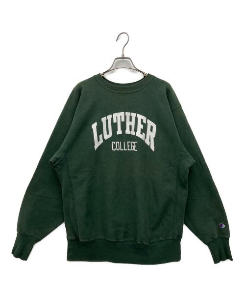 Champion（チャンピオン）Champion (チャンピオン) クルーネックスウェット グリーン サイズ:XLの古着・服飾アイテム