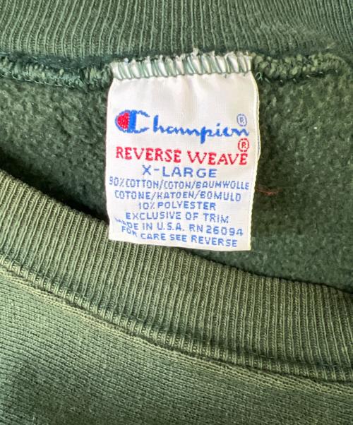 Champion（チャンピオン）Champion (チャンピオン) クルーネックスウェット グリーン サイズ:XLの古着・服飾アイテム