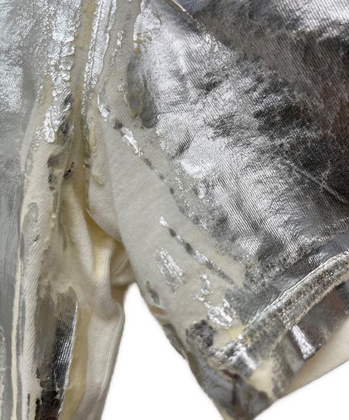 Maison Margiela（メゾンマルジェラ）Maison Margiela (メゾンマルジェラ) 半袖カットソー グレー×アイボリー サイズ:48の古着・服飾アイテム