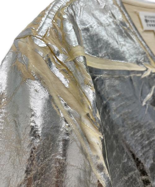 Maison Margiela（メゾンマルジェラ）Maison Margiela (メゾンマルジェラ) 半袖カットソー グレー×アイボリー サイズ:48の古着・服飾アイテム