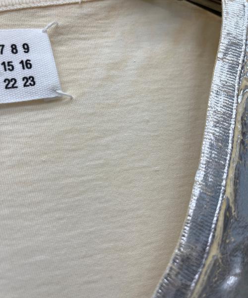Maison Margiela（メゾンマルジェラ）Maison Margiela (メゾンマルジェラ) 半袖カットソー グレー×アイボリー サイズ:48の古着・服飾アイテム