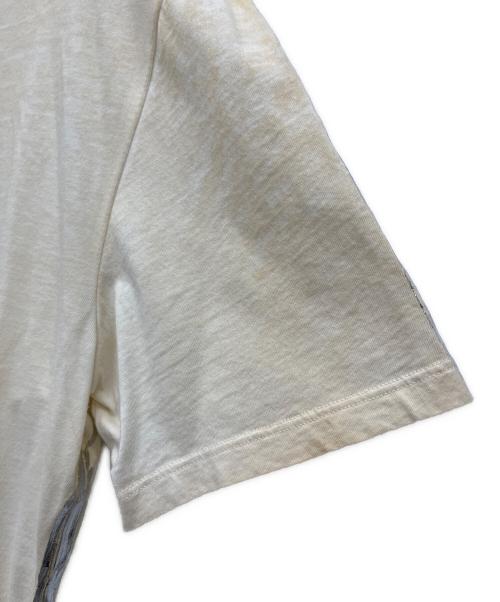 Maison Margiela（メゾンマルジェラ）Maison Margiela (メゾンマルジェラ) 半袖カットソー グレー×アイボリー サイズ:48の古着・服飾アイテム