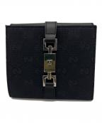 GUCCIグッチ）の古着「2つ折り財布 GG」｜ブラック