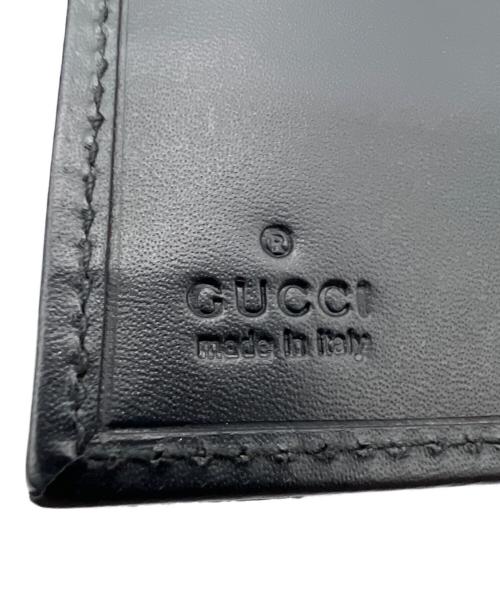 GUCCI（グッチ）GUCCI (グッチ) 2つ折り財布 GG ブラックの古着・服飾アイテム