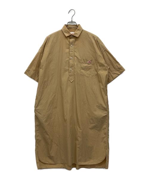 DANTON（ダントン）DANTON (ダントン) 半袖ワンピース ベージュ サイズ:36の古着・服飾アイテム
