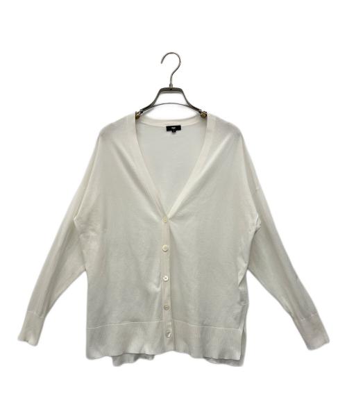 PLST（プラステ）PLST (プラステ) 薄手カーディガン ホワイト サイズ:Sの古着・服飾アイテム