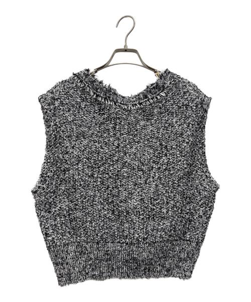 Spick and Span（スピック＆スパン）Spick and Span (スピック＆スパン) ツイードニットベスト グレー サイズ:Freeの古着・服飾アイテム