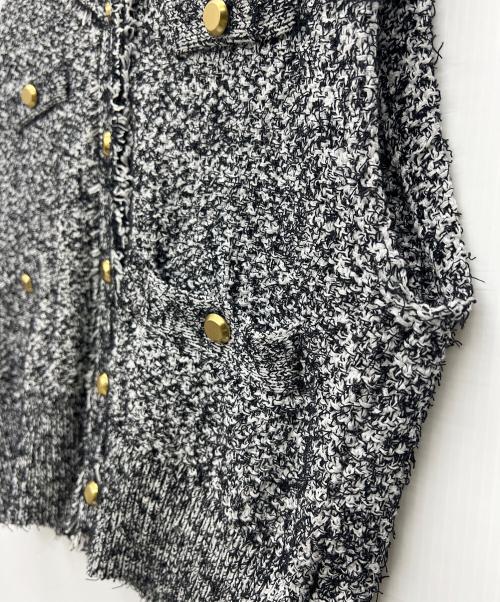 Spick and Span（スピック＆スパン）Spick and Span (スピック＆スパン) ツイードニットベスト グレー サイズ:Freeの古着・服飾アイテム