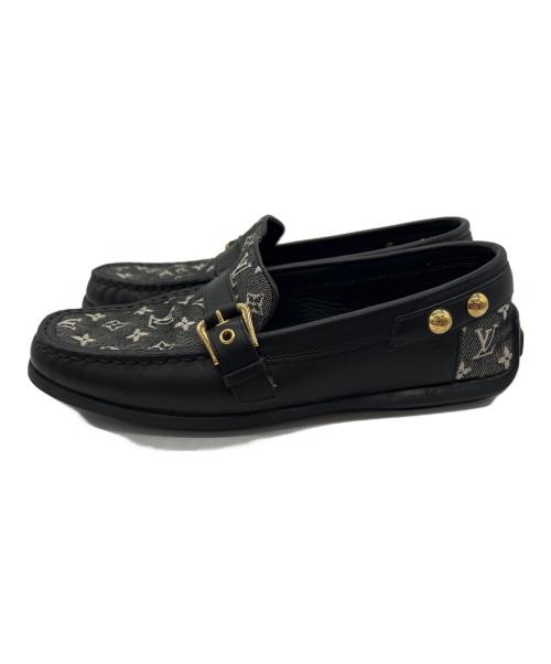 LOUIS VUITTON（ルイ ヴィトン）LOUIS VUITTON (ルイ ヴィトン) ドライビングシューズ ブラック サイズ:36 1/2の古着・服飾アイテム