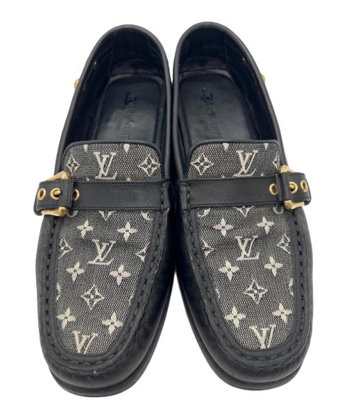 LOUIS VUITTON（ルイ ヴィトン）LOUIS VUITTON (ルイ ヴィトン) ドライビングシューズ ブラック サイズ:36 1/2の古着・服飾アイテム