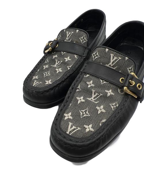 LOUIS VUITTON（ルイ ヴィトン）LOUIS VUITTON (ルイ ヴィトン) ドライビングシューズ ブラック サイズ:36 1/2の古着・服飾アイテム