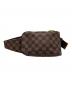 LOUIS VUITTON（ルイ ヴィトン）の古着「ボディーバッグ ジェロニモス ダミエ」｜ブラウン