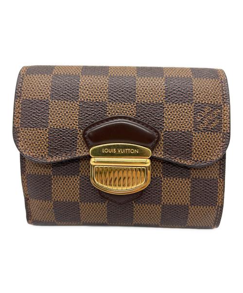 LOUIS VUITTON（ルイ ヴィトン）LOUIS VUITTON (ルイ ヴィトン) 3つ折り財布 ポルトフォイユ・ジョイ ダミエ ブラウンの古着・服飾アイテム