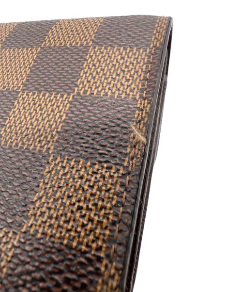 LOUIS VUITTON（ルイ ヴィトン）LOUIS VUITTON (ルイ ヴィトン) 3つ折り財布 ポルトフォイユ・ジョイ ダミエ ブラウンの古着・服飾アイテム