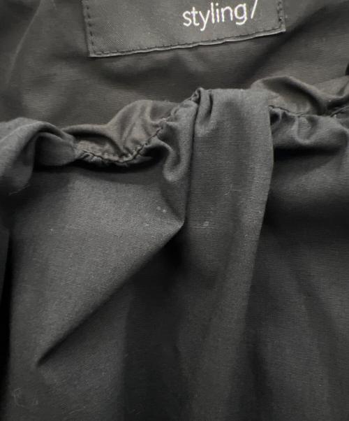 styling/（スタイリング）styling/ (スタイリング) オフショルダーパフブラウス ブラック サイズ:FREEの古着・服飾アイテム