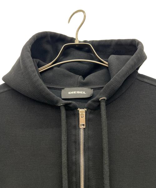 DIESEL（ディーゼル）DIESEL (ディーゼル) ジップパーカー ブラック サイズ:XLの古着・服飾アイテム