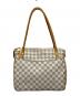 LOUIS VUITTON (ルイ ヴィトン) ハンドバッグ　フィジェリPM　ダミエ・アズール ホワイト：100000円