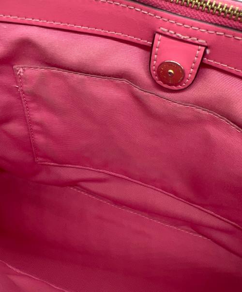COACH（コーチ）COACH (コーチ) 2WAYショルダーバッグ ベージュ×ピンクの古着・服飾アイテム