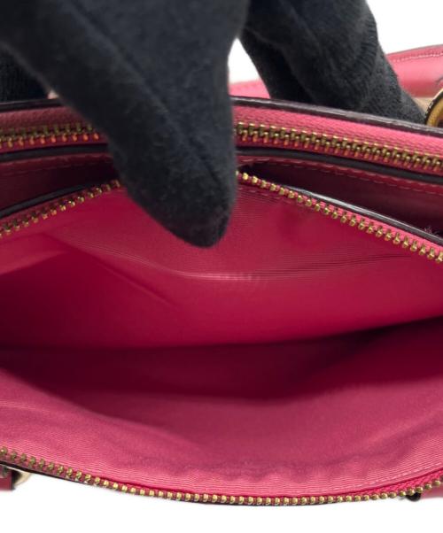 COACH（コーチ）COACH (コーチ) 2WAYショルダーバッグ ベージュ×ピンクの古着・服飾アイテム