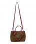 COACH (コーチ) 2WAYショルダーバッグ ベージュ×ピンク：10000円
