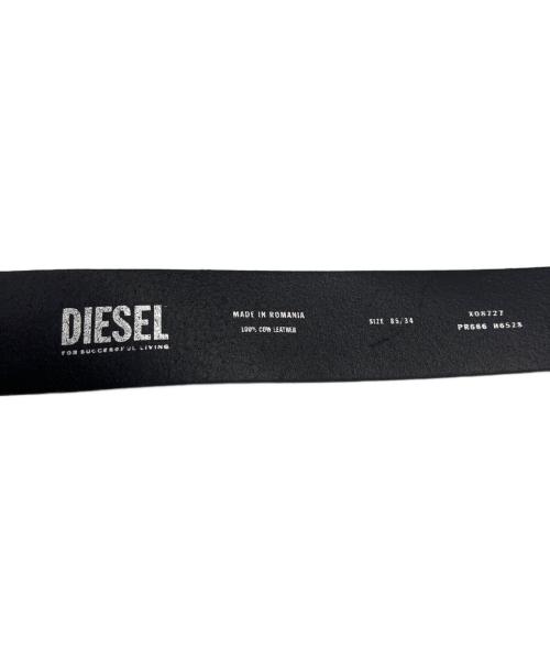 DIESEL（ディーゼル）DIESEL (ディーゼル) レザーベルト ブラックの古着・服飾アイテム