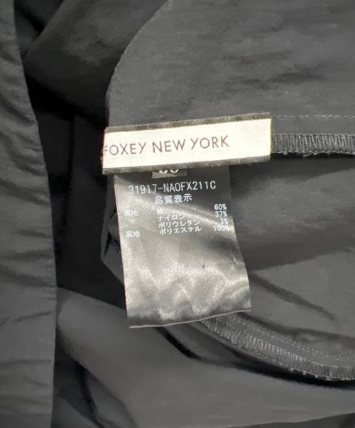 FOXEY NEWYORK（フォクシーニューヨーク）FOXEY NEWYORK (フォクシーニューヨーク) ノースリーブ・キャミソールワンピース ブラック サイズ:Mの古着・服飾アイテム