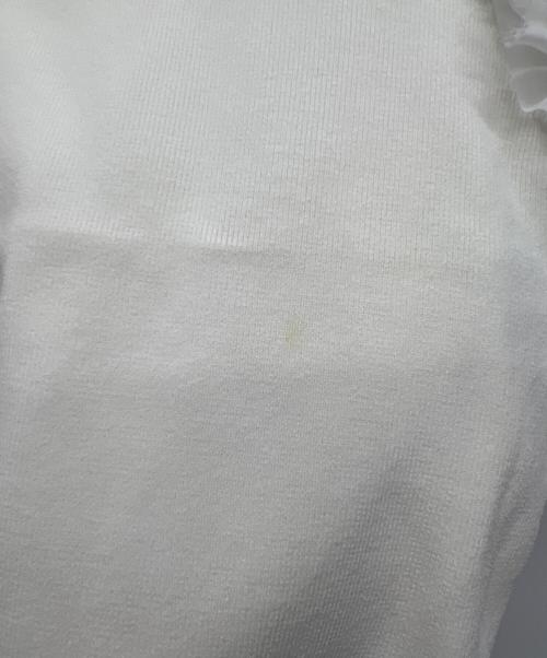 Loulou Willoughby（ルルウィルビー）Loulou Willoughby (ルルウィルビー) 薄手ニット ホワイト サイズ:2の古着・服飾アイテム