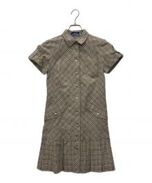 BURBERRY BLUE LABEL（バーバリー ブルー レーベル）の古着「半袖ワンピース」｜ベージュ