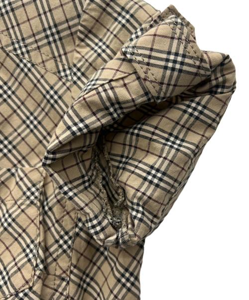 BURBERRY BLUE LABEL（バーバリー ブルー レーベル）BURBERRY BLUE LABEL (バーバリー ブルー レーベル) 半袖ワンピース ベージュ サイズ:36の古着・服飾アイテム