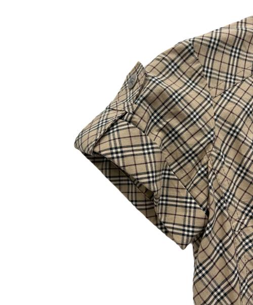 BURBERRY BLUE LABEL（バーバリー ブルー レーベル）BURBERRY BLUE LABEL (バーバリー ブルー レーベル) 半袖ワンピース ベージュ サイズ:36の古着・服飾アイテム