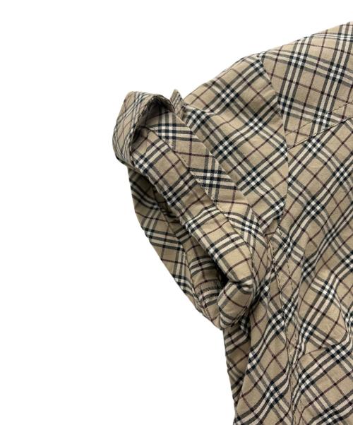 BURBERRY BLUE LABEL（バーバリー ブルー レーベル）BURBERRY BLUE LABEL (バーバリー ブルー レーベル) 半袖ワンピース ベージュ サイズ:36の古着・服飾アイテム
