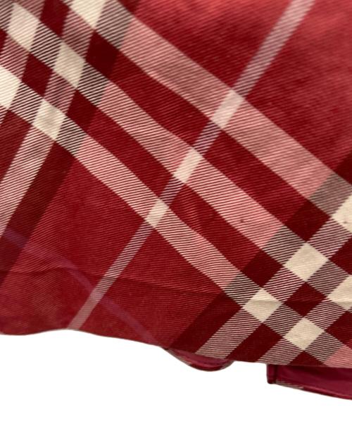 BURBERRY BLUE LABEL（バーバリー ブルー レーベル）BURBERRY BLUE LABEL (バーバリー ブルー レーベル) ノースリーブワンピース レッド サイズ:36の古着・服飾アイテム