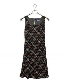 BURBERRY BLUE LABEL（バーバリー ブルー レーベル）の古着「ノースリーブワンピース」｜ブラウン