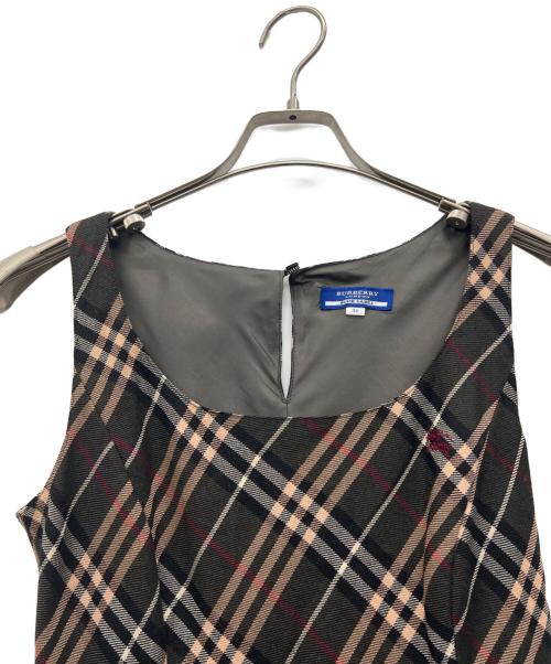 BURBERRY BLUE LABEL（バーバリー ブルー レーベル）BURBERRY BLUE LABEL (バーバリー ブルー レーベル) ノースリーブワンピース ブラウン サイズ:38の古着・服飾アイテム