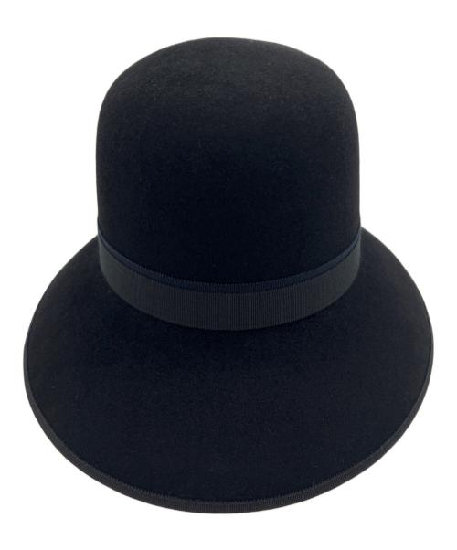 HERMES（エルメス）HERMES (エルメス) ハット ソルドスタンプ ブラックの古着・服飾アイテム