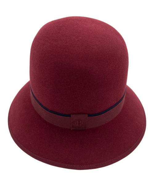 HERMES（エルメス）HERMES (エルメス) ハット ソルドスタンプ レッドの古着・服飾アイテム
