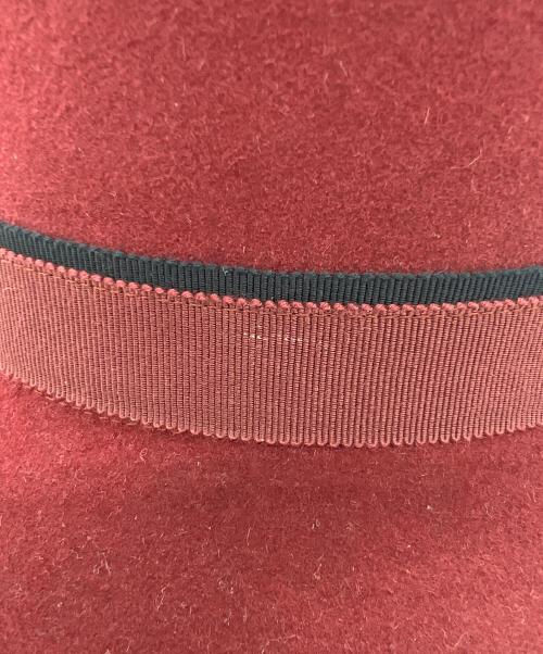 HERMES（エルメス）HERMES (エルメス) ハット ソルドスタンプ レッドの古着・服飾アイテム