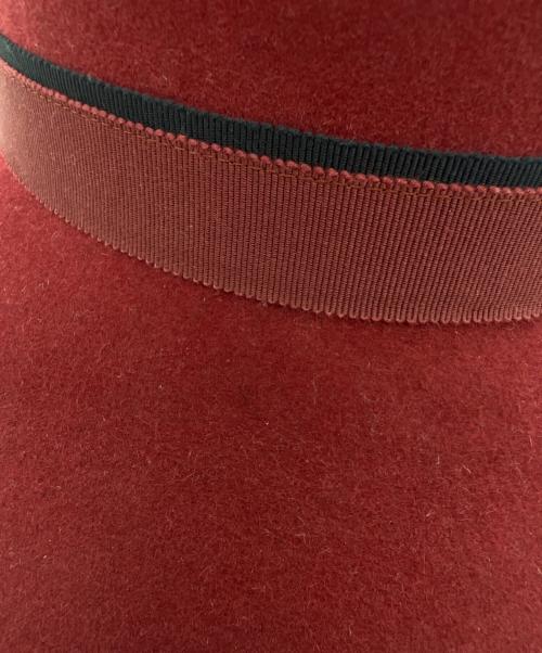HERMES（エルメス）HERMES (エルメス) ハット ソルドスタンプ レッドの古着・服飾アイテム