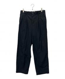 STEVEN ALAN（スティーブンアラン）の古着「R/N/RA SUPER BAGGY TAPERED PANTS」｜ブラック