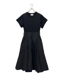 3.1 phillip lim（スリーワンフィリップリム）の古着「半袖ワンピース」｜ブラック