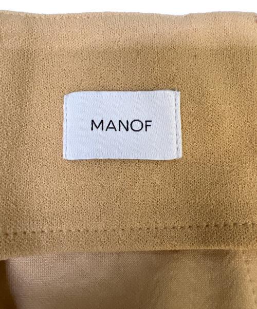 MANOF（マノフ）MANOF (マノフ) サイドラインスカート ベージュ サイズ:Mの古着・服飾アイテム