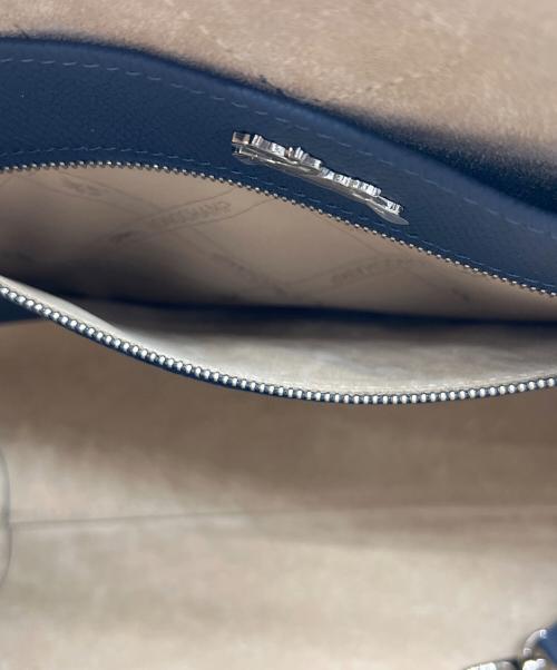 LONGCHAMP（ロンシャン）LONGCHAMP (ロンシャン) トップハンドル ロゾ Mサイズ ネイビーの古着・服飾アイテム