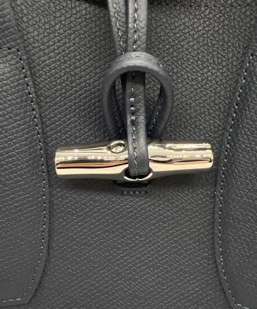 LONGCHAMP（ロンシャン）LONGCHAMP (ロンシャン) トップハンドル ロゾ Mサイズ ネイビーの古着・服飾アイテム