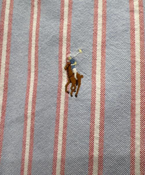 RALPH LAUREN（ラルフローレン）RALPH LAUREN (ラルフローレン) 半袖シャツ スカイブルー×ピンク サイズ:Sの古着・服飾アイテム
