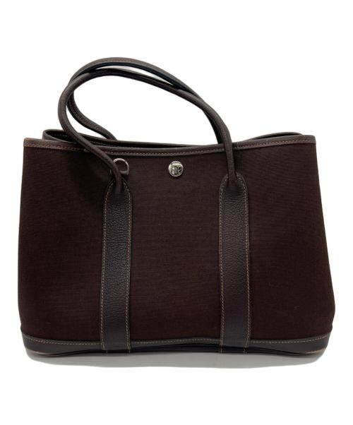 HERMES（エルメス）HERMES (エルメス) ガーデンパーティTPM　トワルオフィシエ ブラウンの古着・服飾アイテム