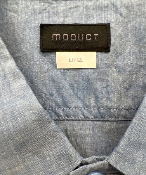 MODUCT（モダクト）MODUCT (モダクト) 半袖シャツ ブルー サイズ:Lの古着・服飾アイテム