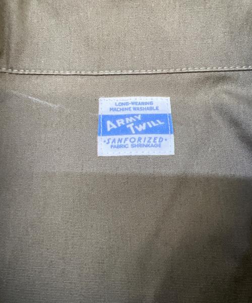 ARMY TWILL（アーミーツイル）ARMY TWILL (アーミーツイル) Cotton/Polyester Plain Big Shirt オリーブ サイズ:Lの古着・服飾アイテム